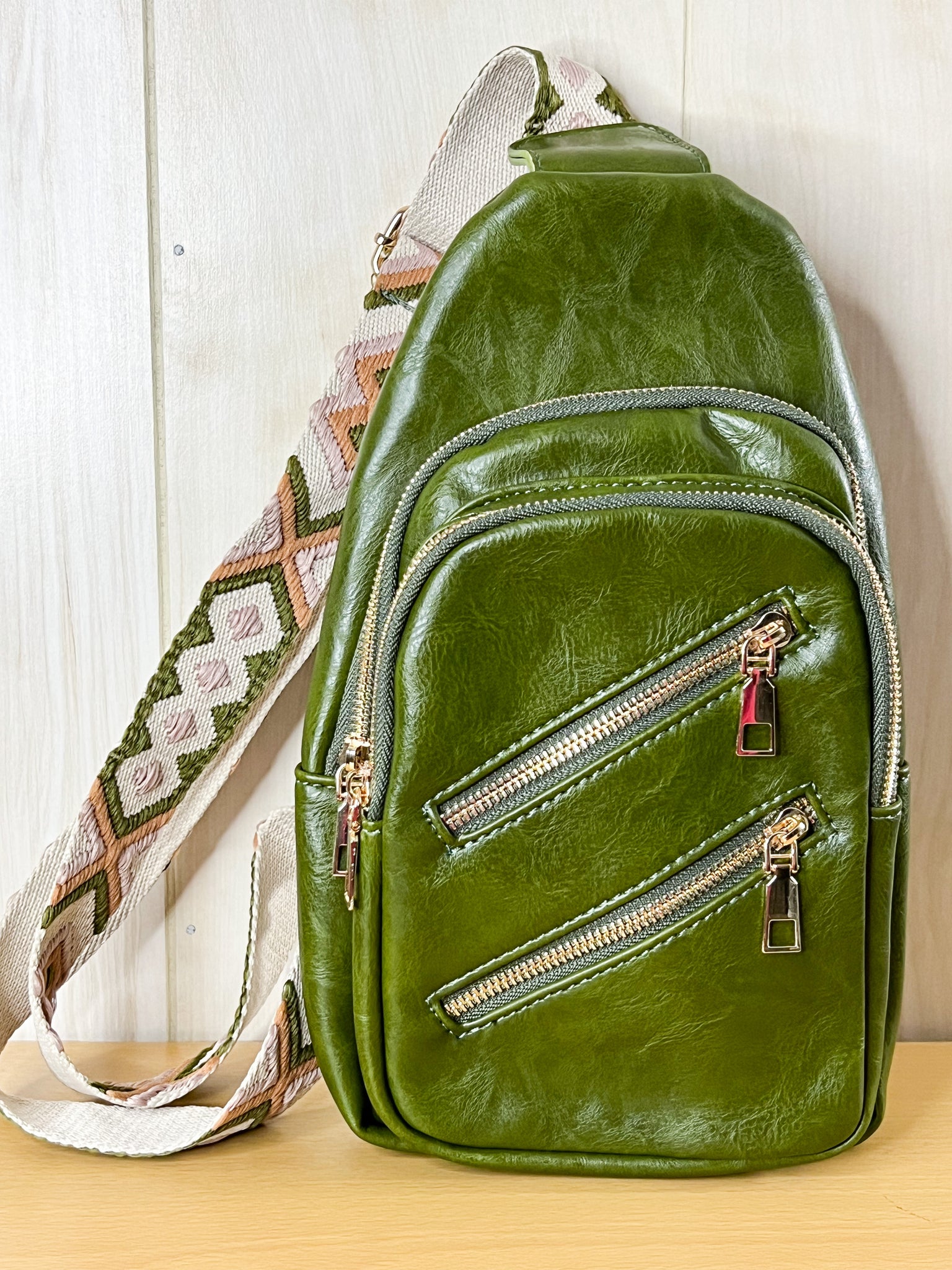 Sling Bag- Forest Green